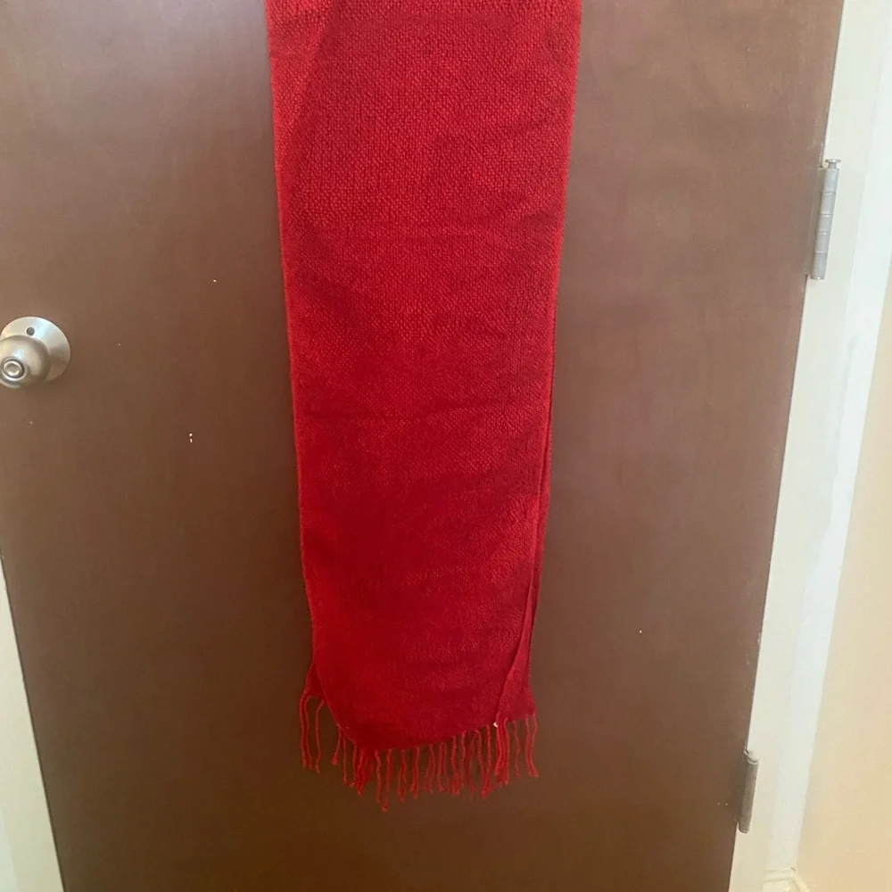 Red quality scarf